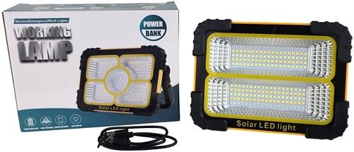 Solarix Orange Solar 30W Portable Rechargeable LED Light