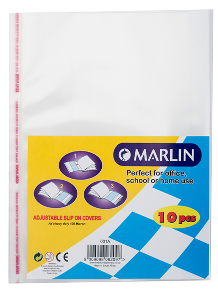Marlin A4 Slipon Plastic Book Covers