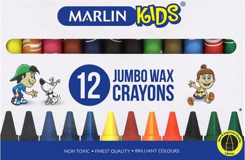 Marlin Kids Jumbo Wax Crayons