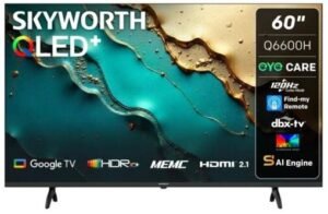 Skyworth 60 Inch QLED Google 4K UHD Smart TV