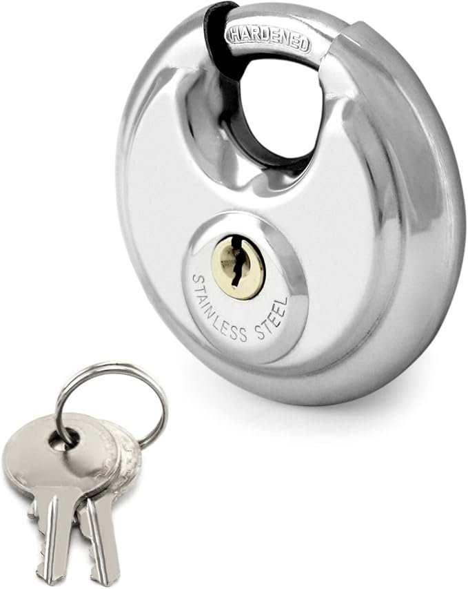Noble 60mm Stainless Steel Disc Padlock