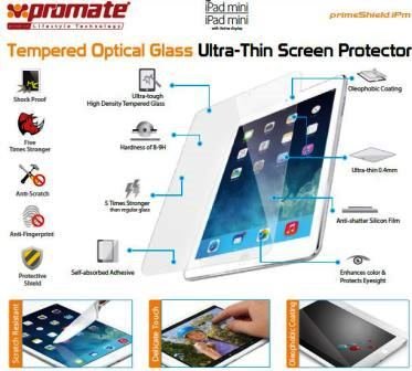 Promate primeShield.iPm-Ultra-Thin Tempered Optical Glass
