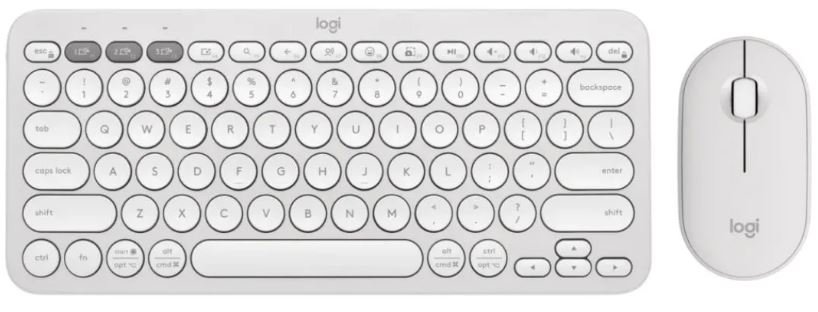 Logitech Pebble 2 Keyboard & Mouse Combo - White Logitech Pebble 2 Keyboard & Mouse Combo - White