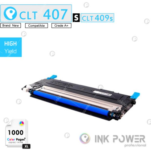 Inkpower Toner for Samsung CLT K407S Cyan