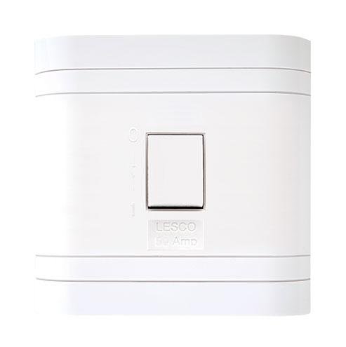 Lesco 50A 2 Pole Flush Isolator Switch