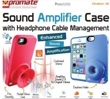 Promate Pink Orator-I5-Sound Amplifier case