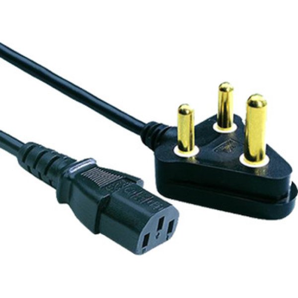 UniQue POWER CABLE SINGLE HEAD Black 1.8meter in Length
