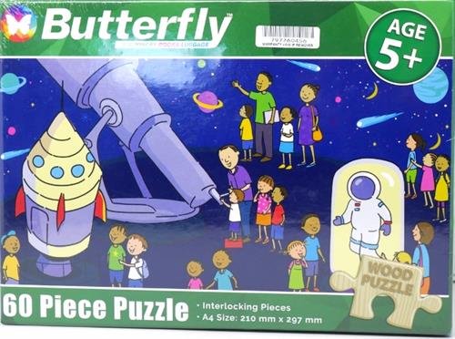 Butterfly 60Pc At The Planetarium Wooden Puzzle