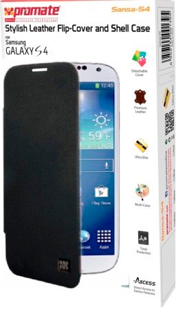 Promate Black Sansa Samsung Galaxy S4 Shell Case