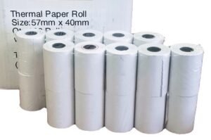 Postron 100 Thermal 57mm X 40mm Credit Card Paper Rolls