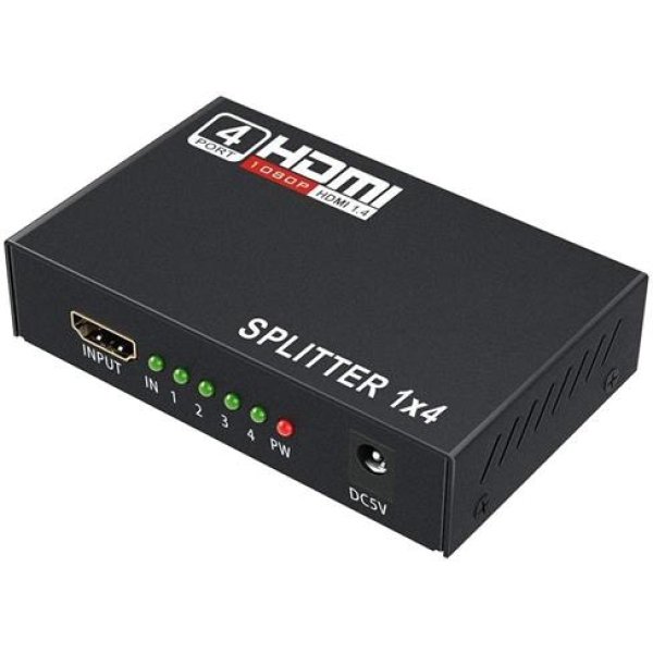 UniQue 4K Ultra HD 4 Port HDMI Splitter