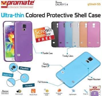 Promate Purple Gshell S5 Ultra-thin Colored