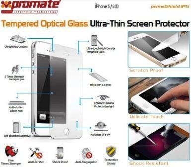 Promate Primeshield.Ip5 Premium Ultra-Thin Tempered