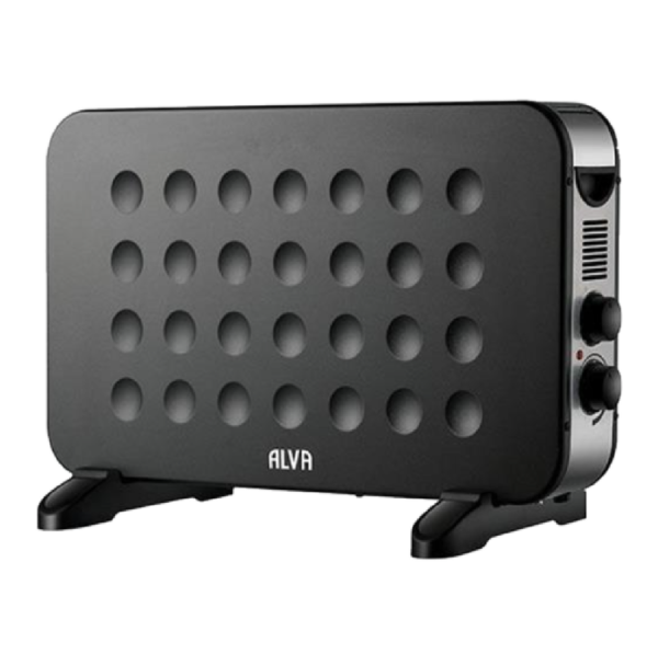 Alva 2000w  Electric Convection Black Heater